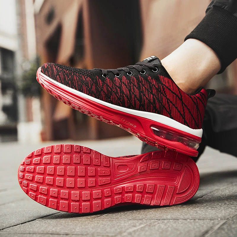 Men Running Shoes Fashion Breathable Outdoor Male Sports Shoes Sneakers Women Comfortable Athletic Footwear thumbnail 5