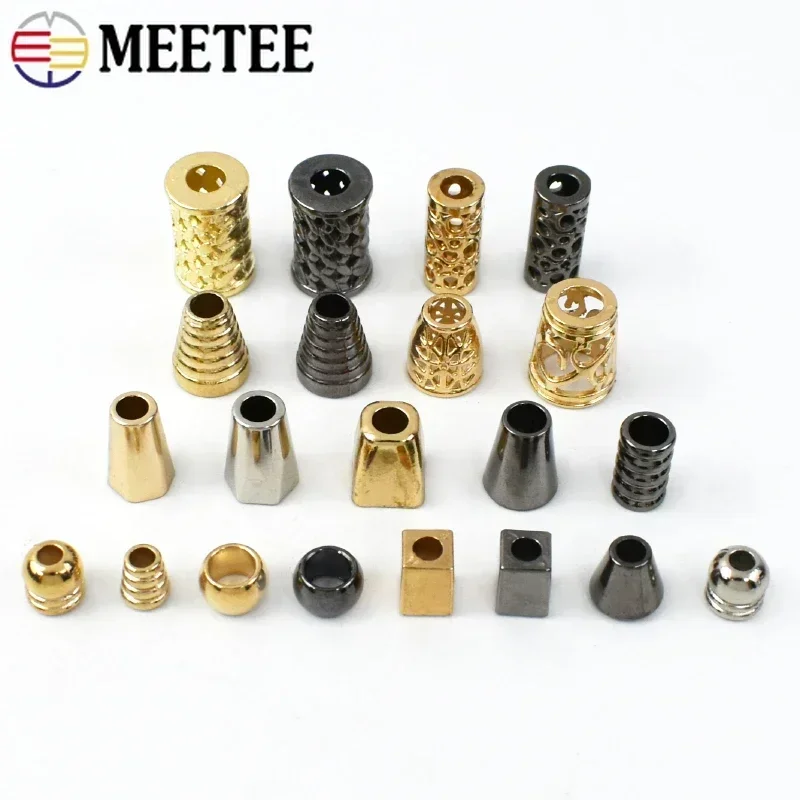 50/100Pcs Metal Buckle Cord Lock Stopper Clothes Shoes Adjust Clasp Cords End Buckles Non-slip Rope Button DIY Accessories thumbnail 2
