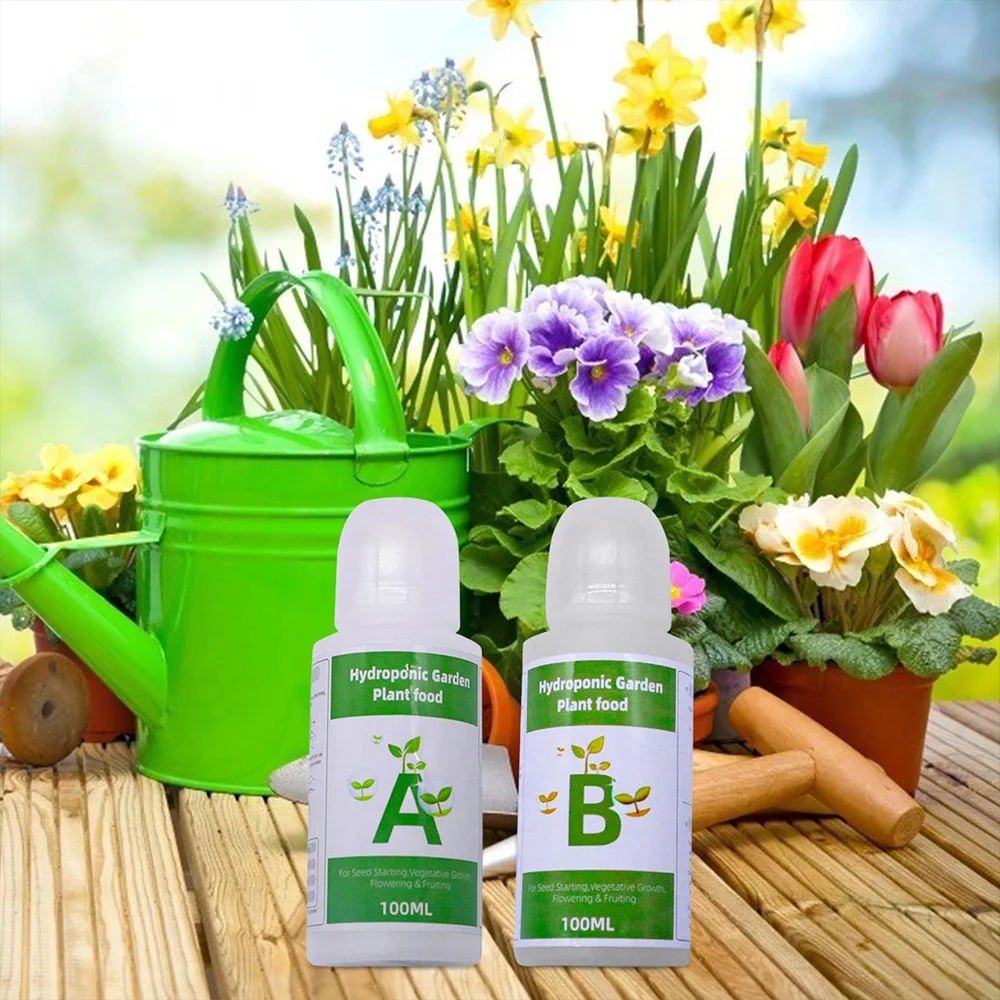 Fertilizer AB Two Part Set Hydroponic Garden Plant Food Plant Fertilizer For Flowers Vegetables Grass Nutrients thumbnail 5