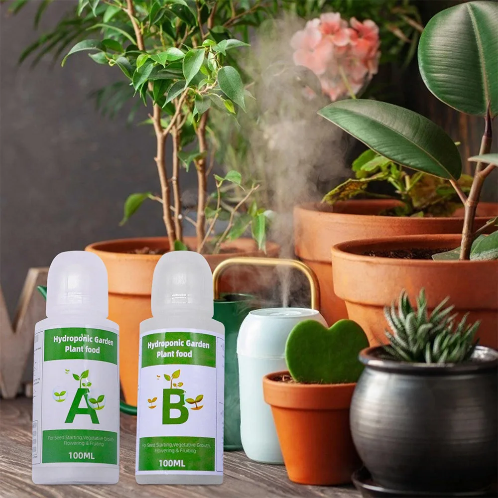 Fertilizer AB Two Part Set Hydroponic Garden Plant Food Plant Fertilizer For Flowers Vegetables Grass Nutrients thumbnail 4