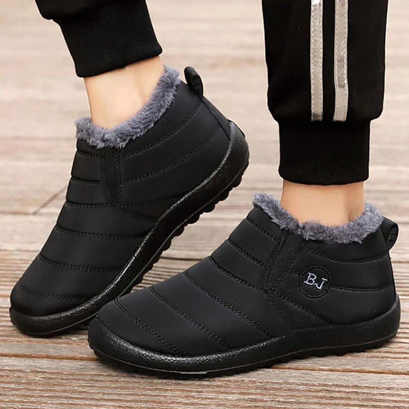 Men Boots Winter Shoes For Men Waterproof Snow Boots Winter Botas Hombre Warm Fur Ankle Boots Mens Botines thumbnail 5