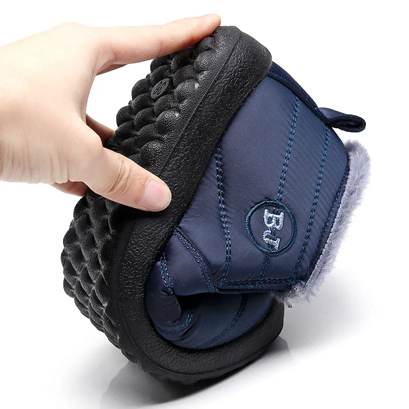 Men Boots Winter Shoes For Men Waterproof Snow Boots Winter Botas Hombre Warm Fur Ankle Boots Mens Botines thumbnail 3
