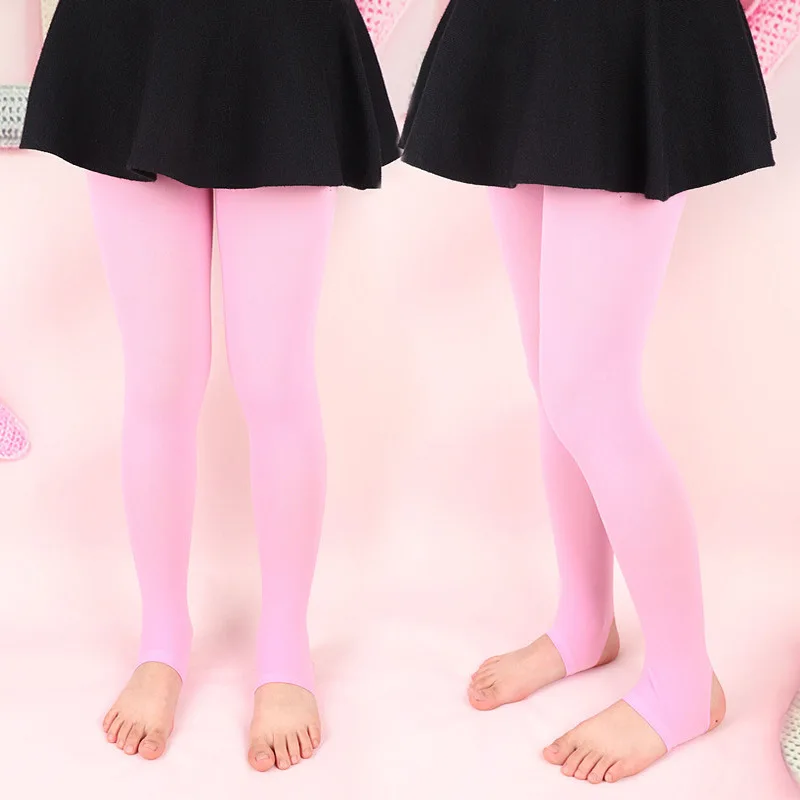 Girl Pantyhose Children Baby Thin Fashion Velvet Leggings Step Foot Pants For 3-12 Year Student Kids Solid Ballet Dance Tights thumbnail 6