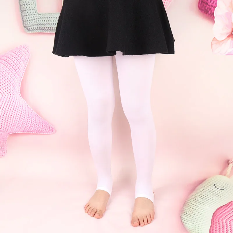 Girl Pantyhose Children Baby Thin Fashion Velvet Leggings Step Foot Pants For 3-12 Year Student Kids Solid Ballet Dance Tights thumbnail 4