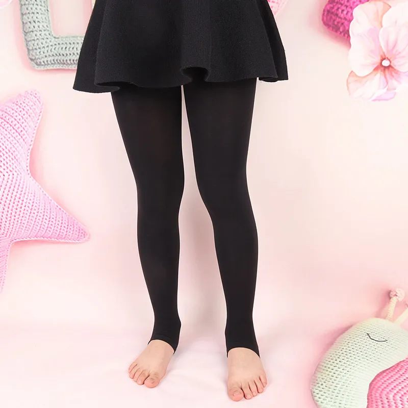 Girl Pantyhose Children Baby Thin Fashion Velvet Leggings Step Foot Pants For 3-12 Year Student Kids Solid Ballet Dance Tights thumbnail 2