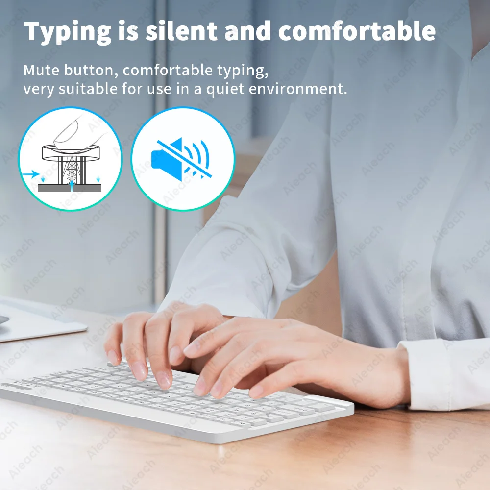 Keyboard For Phone Android iOS Windows Tablet Wireless Mouse Keyboard Bluetooth Backlit Keyboard For iPhone Samsung Xiaomi Redmi thumbnail 5