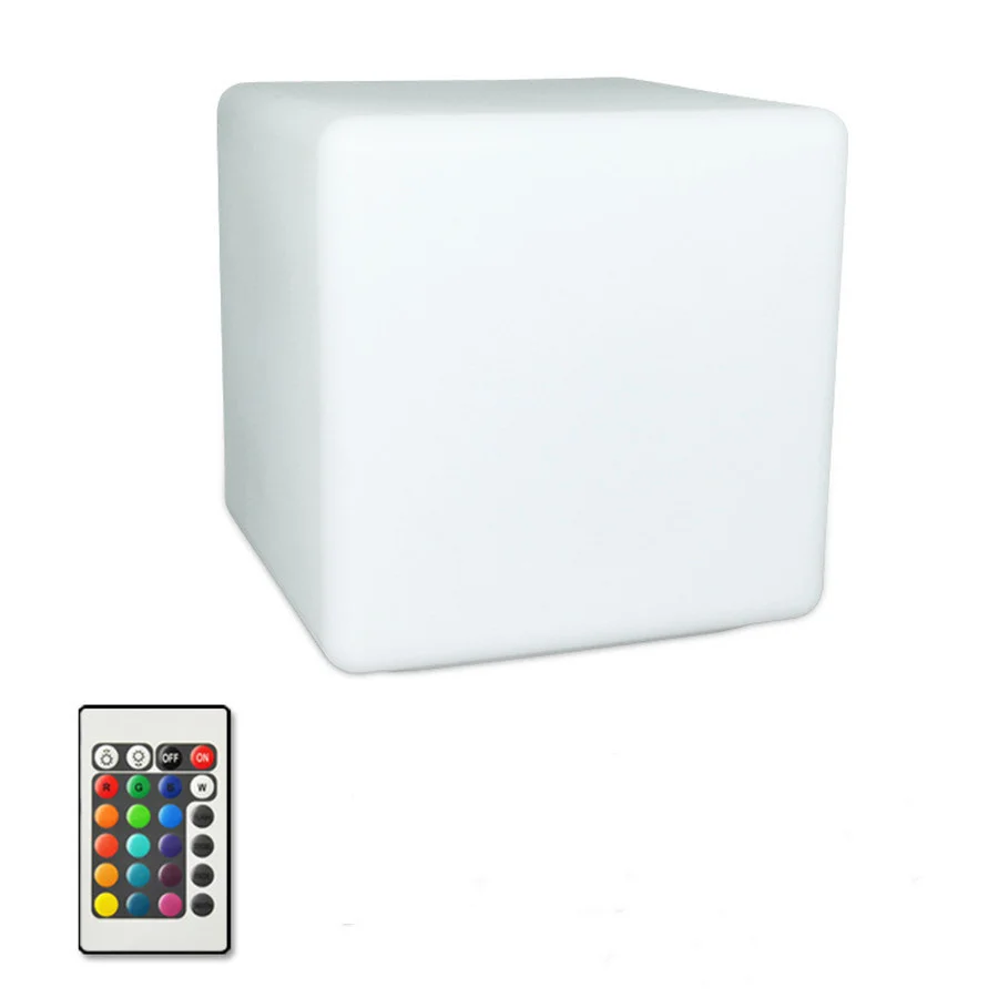 25/20/10CM LED Luminous Cube Bar KTV Party Atmosphere Table Lamp Battery Powered RGB 16 Colors Square Night Light for Home Decor thumbnail 6