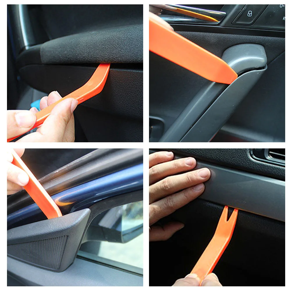 4pcs/Set Portable Car Panel Removal Tool Kit Nail Puller Radio Audio Door Pry Repair Clip Trim Dash Removal Installer Hand Tool thumbnail 2