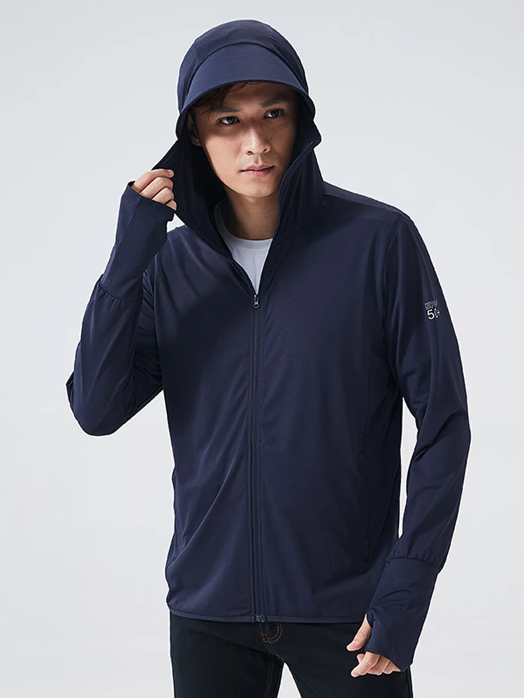 Summer UPF 50+ UV Sun Protection Skin Coats Men Ultra-Light Sportswear Hooded Outwear Men Windbreaker Casual Jackets thumbnail 3