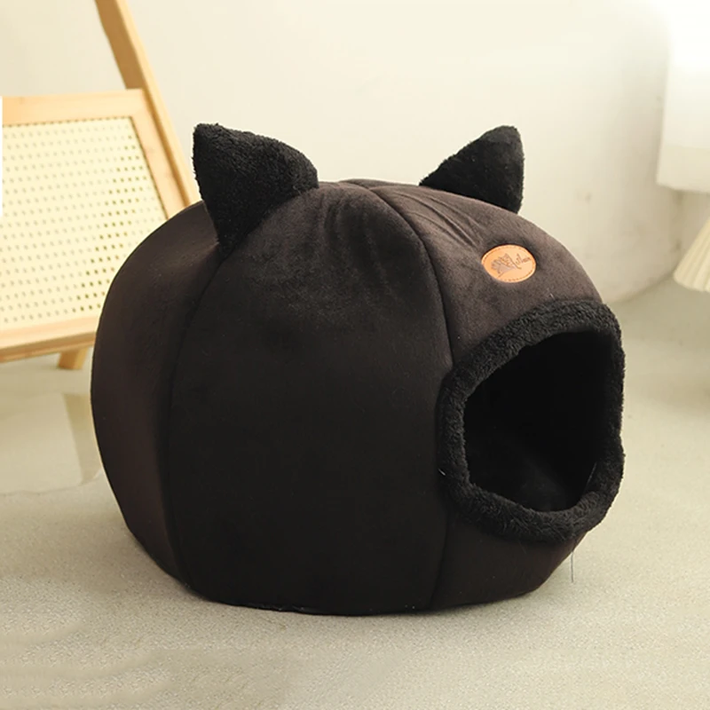 New Deep Sleep Comfort In Winter Cat Bed Iittle Mat Basket Small Dog House Products Pets Tent Cozy Cave Nest Indoor Cama Gato thumbnail 6