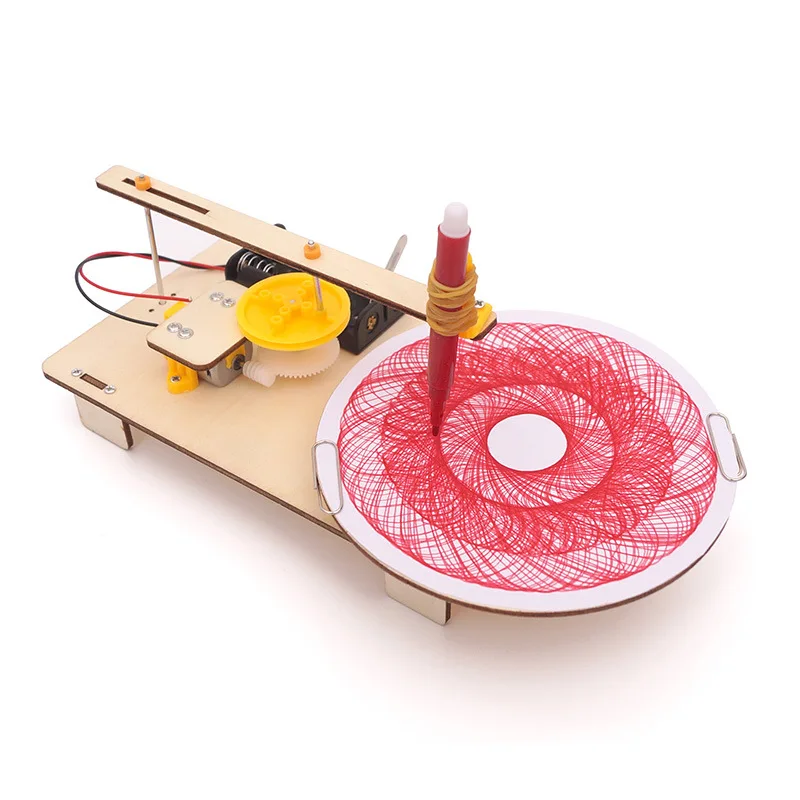 Kids DIY Science Toys Educational Scientific Experiment Kit Wood Tank / Music box / Balance/ Mechanical forceps/Excavator/Clock thumbnail 6