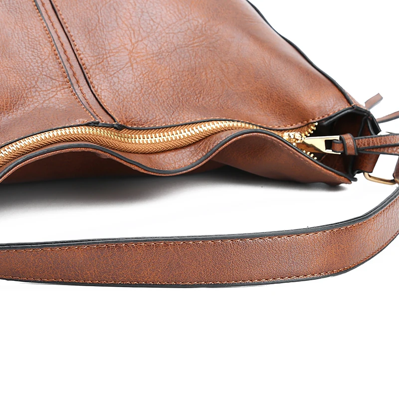 DIDABEAR Hobo Bag Leather Women Handbags Female Leisure Shoulder Bags Fashion Purses Vintage Bolsas Large Capacity Tote bag thumbnail 6