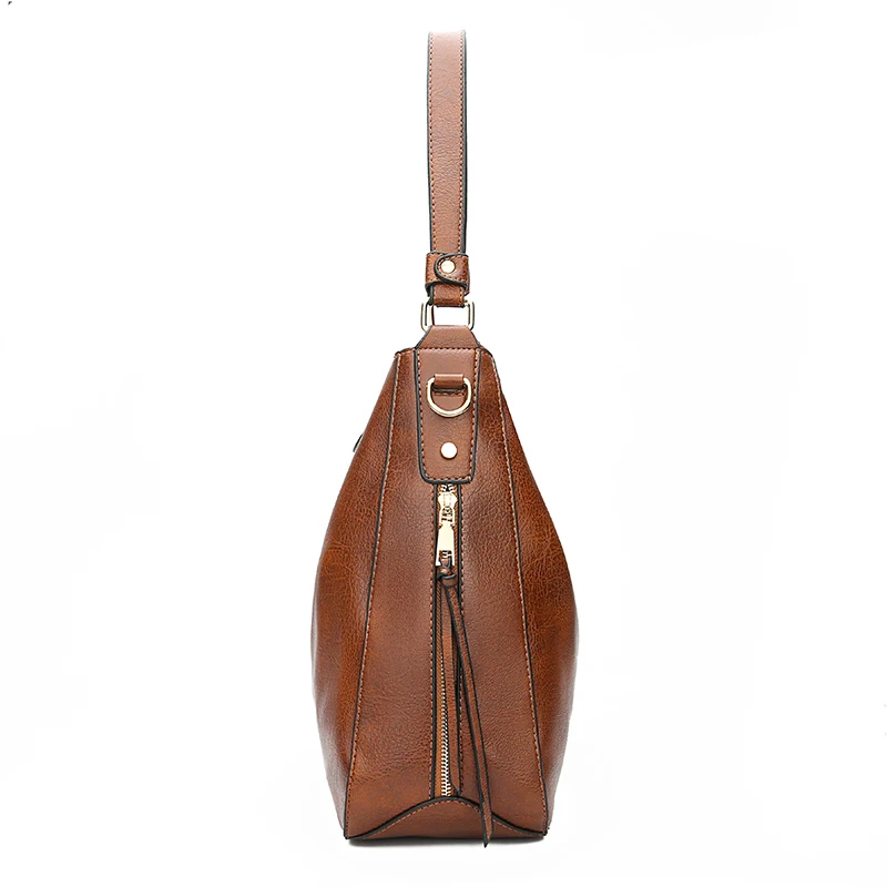 DIDABEAR Hobo Bag Leather Women Handbags Female Leisure Shoulder Bags Fashion Purses Vintage Bolsas Large Capacity Tote bag thumbnail 4