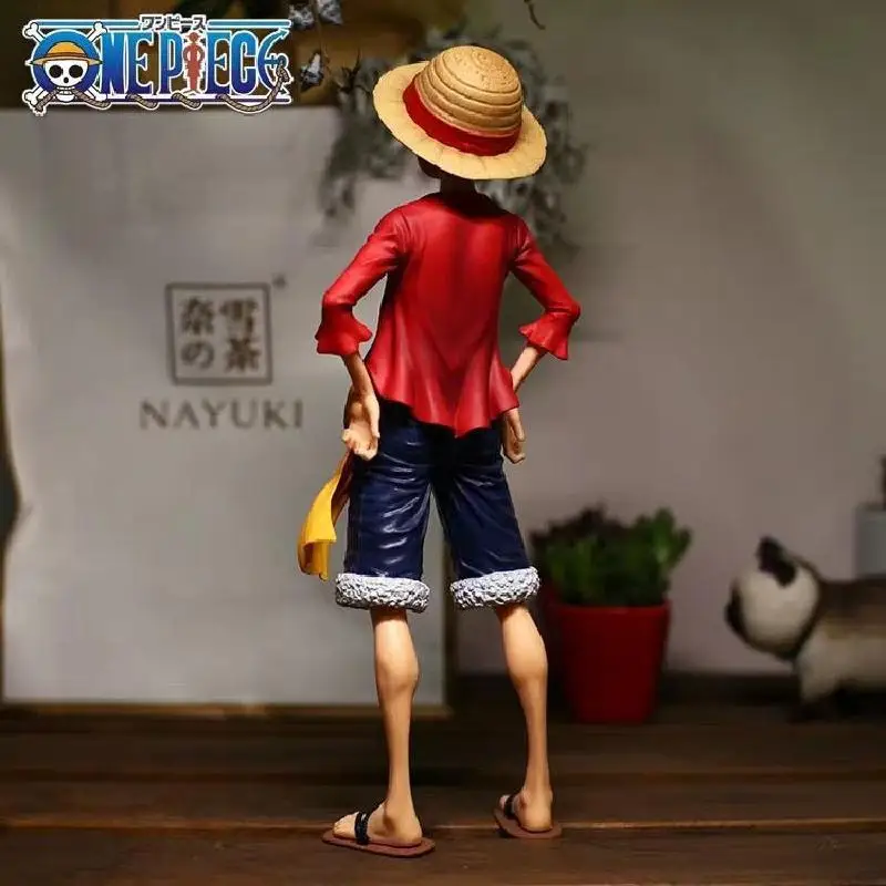 Hot 28cm  One Piece Anime Figure Confident Smiley Luffy Three Form Face Changing Doll Action Figurine Model Toys  Kits thumbnail 4