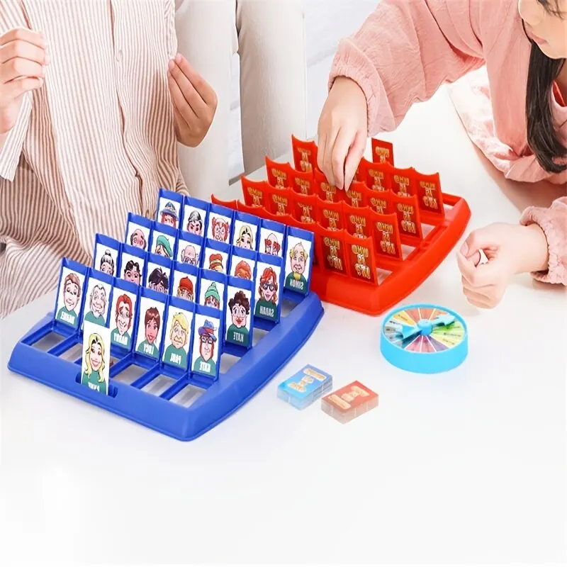 Guess Who I Am Puzzle Game Two Person Interactive Portable Tray Puzzle Board Game Suitable for Children thumbnail 4