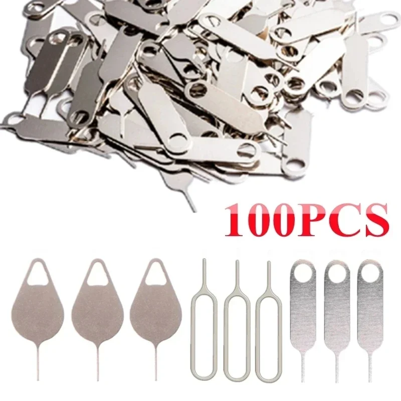 100-1PCS Metal Eject Sim Card Tray Open Pin Key Tool for IPhone 14 13 SamSung Xiaomi Apple IPad Tablet Universal Removal Needle thumbnail 6