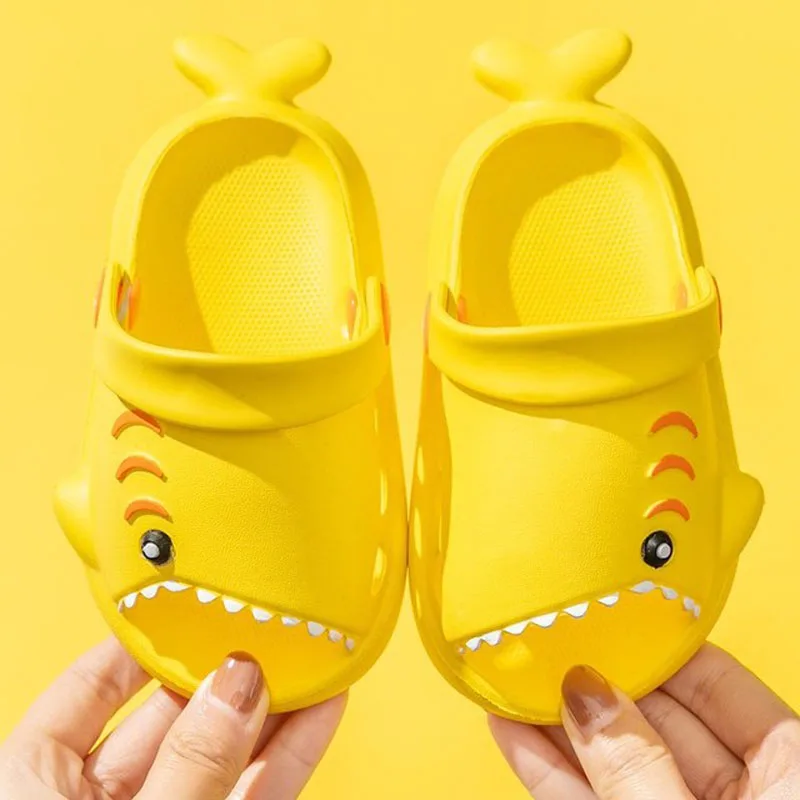 Children Sandals Kids Cartoon Shark Summer Toddler Boys Girls Soft Sole Baby Shoes Anti-Slip Slippers thumbnail 3