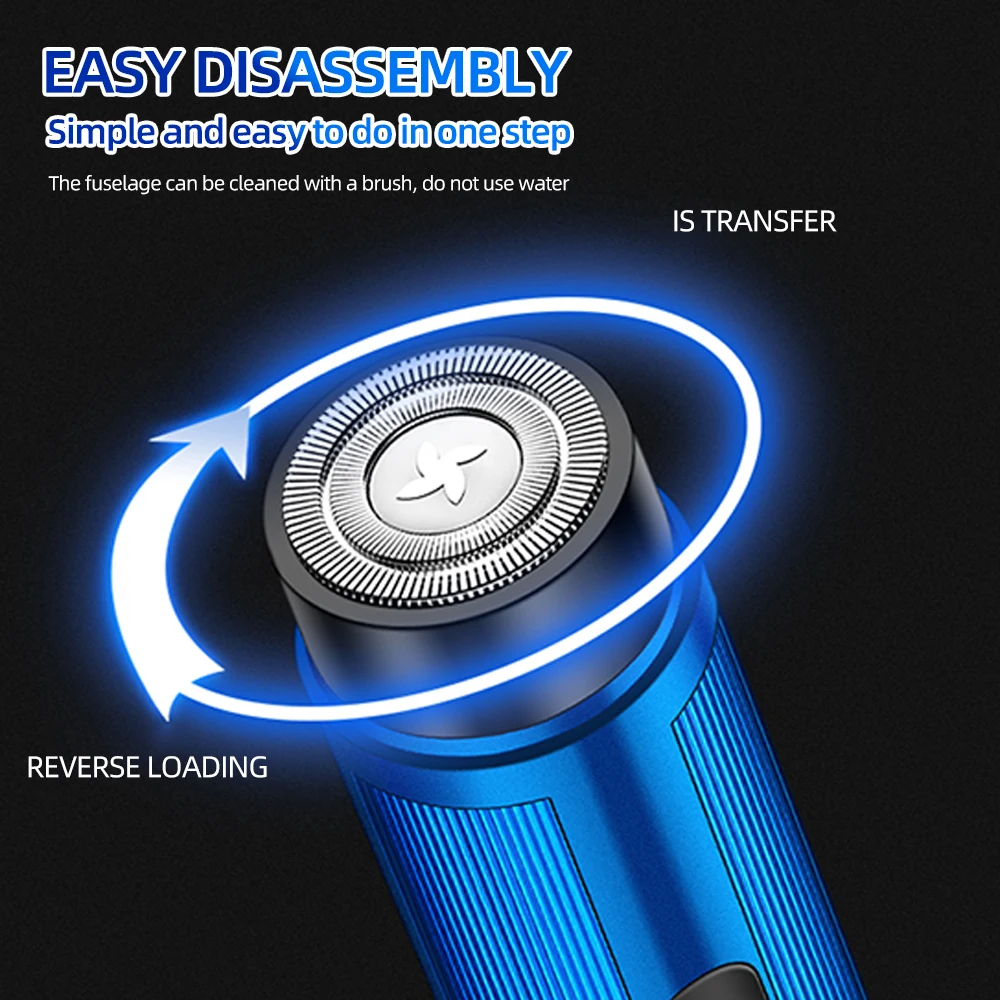 Men's Mini Electric Shaver Rechargeable Razor Epilator Women's Shaving Machine for Men Car Mini Shaver Electric Shaving Tools thumbnail 3