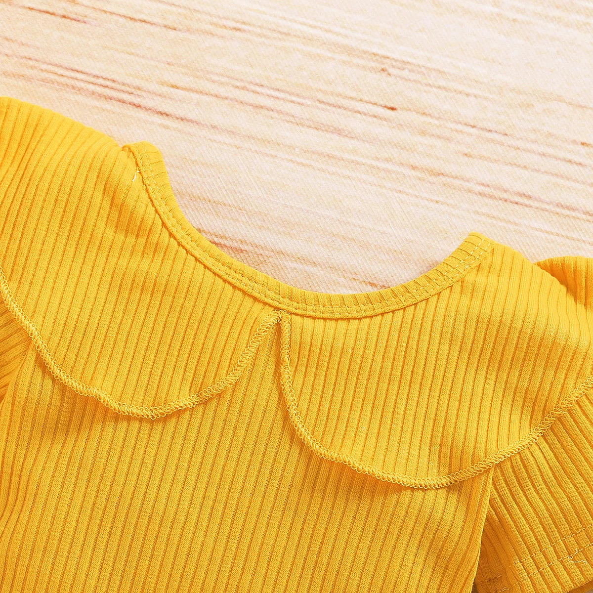 Baby girl's clothes New Year's Eve fashion summer top Luoyi ruffle hand closure collar head shoe photo print flower baby dress thumbnail 5
