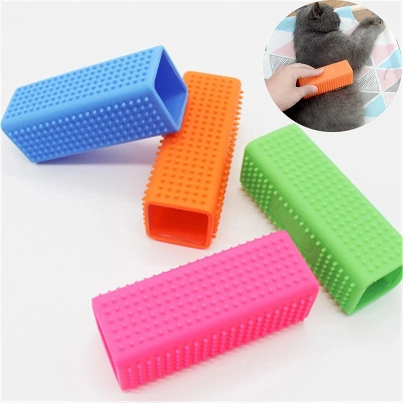 1PCS Pet hair Removal brush Dog cat hair removal Effective pet hair silicone hollow rubber cleaning brush thumbnail 2