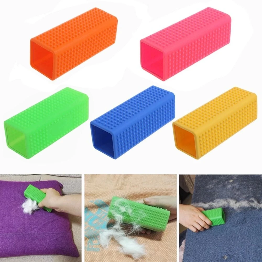 1PCS Pet hair Removal brush Dog cat hair removal Effective pet hair silicone hollow rubber cleaning brush thumbnail 5
