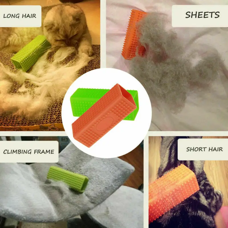 1PCS Pet hair Removal brush Dog cat hair removal Effective pet hair silicone hollow rubber cleaning brush thumbnail 6