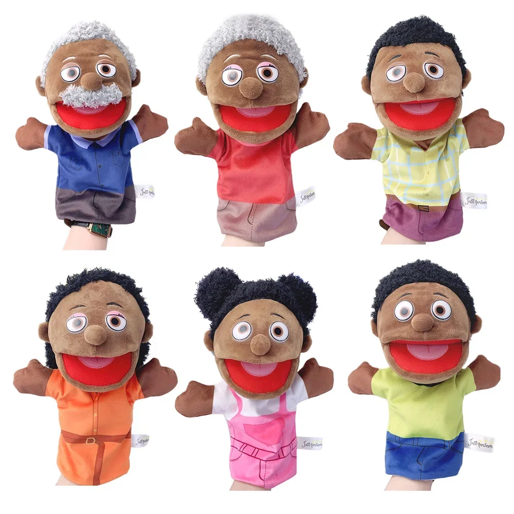 Family Soft Stuffed Toy Doll Dad Mum Brother Sister Cospaly Plush Doll Educational Baby Toys Kawaii Hand Finger Puppet thumbnail 3