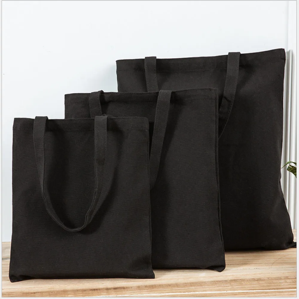 Canvas Bag Storage Bag Grocery Bag Eco-Friendly foldable Bag folding Pocket Tote Portable Shoulder Handbags Food Shopping bag thumbnail 3
