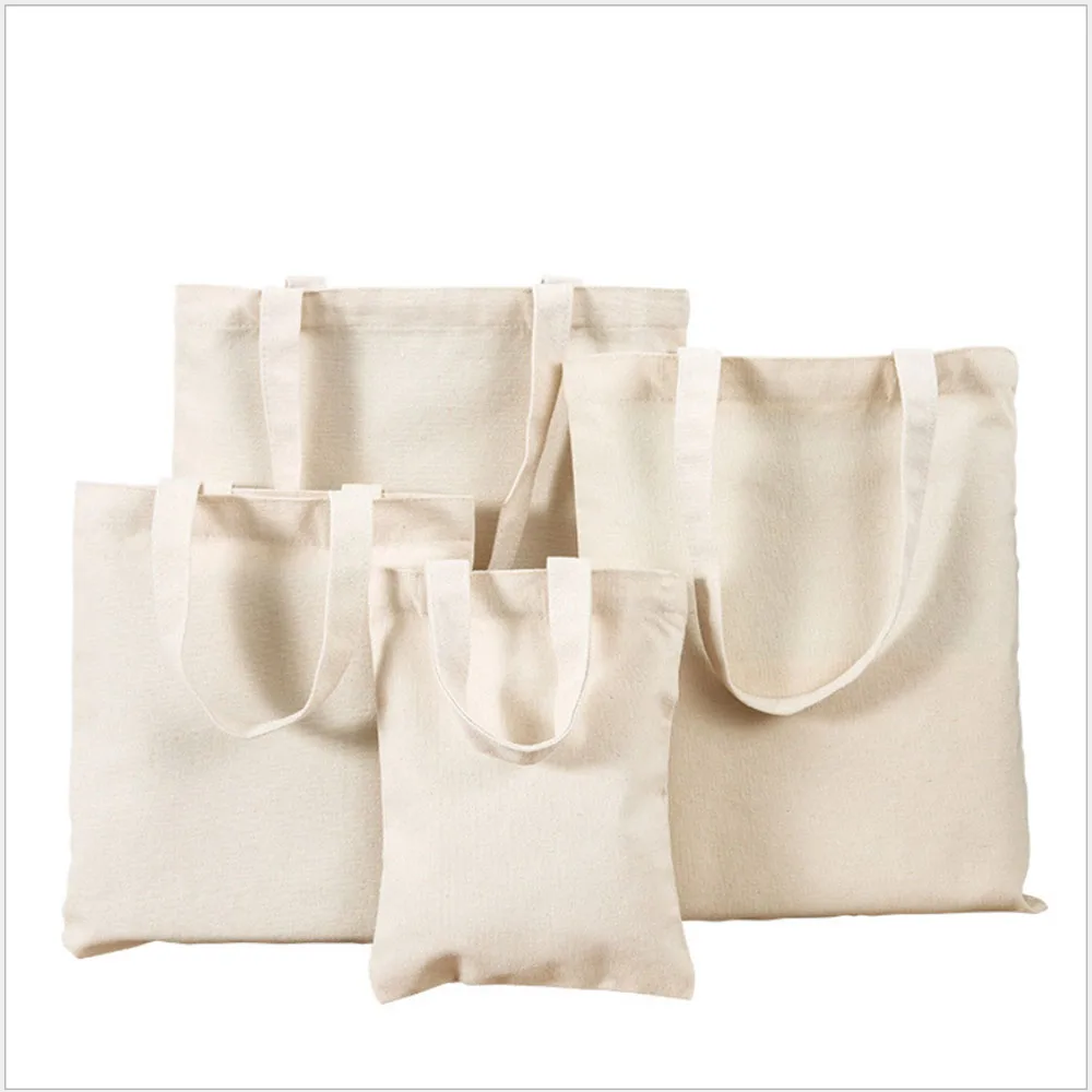 Canvas Bag Storage Bag Grocery Bag Eco-Friendly foldable Bag folding Pocket Tote Portable Shoulder Handbags Food Shopping bag thumbnail 2