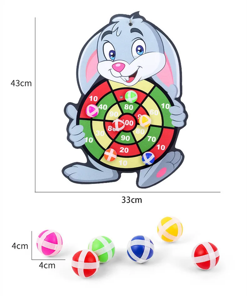 Child Montessori Toys for Kids 2 to 4 Years Old Cartoon Animal Dart Board Sticky Ball Family Interactive Educational Toys Baby thumbnail 6