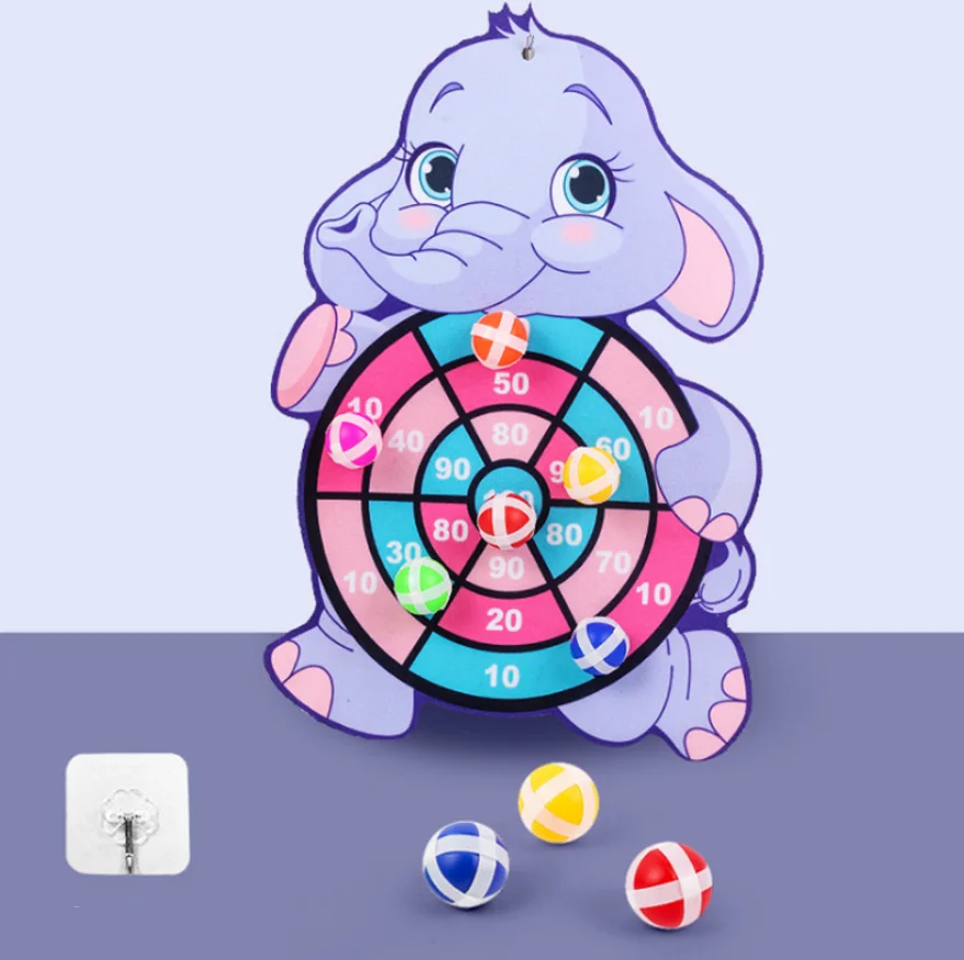 Child Montessori Toys for Kids 2 to 4 Years Old Cartoon Animal Dart Board Sticky Ball Family Interactive Educational Toys Baby thumbnail 2