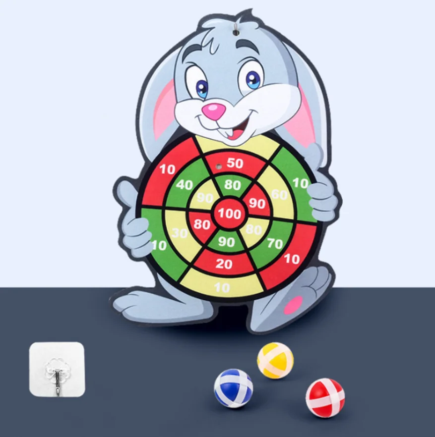 Child Montessori Toys for Kids 2 to 4 Years Old Cartoon Animal Dart Board Sticky Ball Family Interactive Educational Toys Baby thumbnail 3