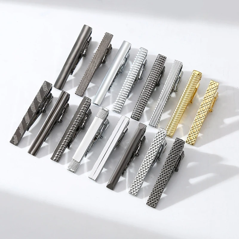 Tie Pin For Men Classic Tie Clips Copper Tie Bar Tie Collar Pin Business Corbata Necktie Clip Jewelry Gift Wedding Accessories thumbnail 2