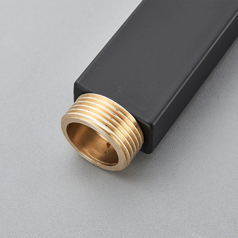 40cm extension shower pipe black chrome shower faucet extension pipe shower accessories shower bar thumbnail 4