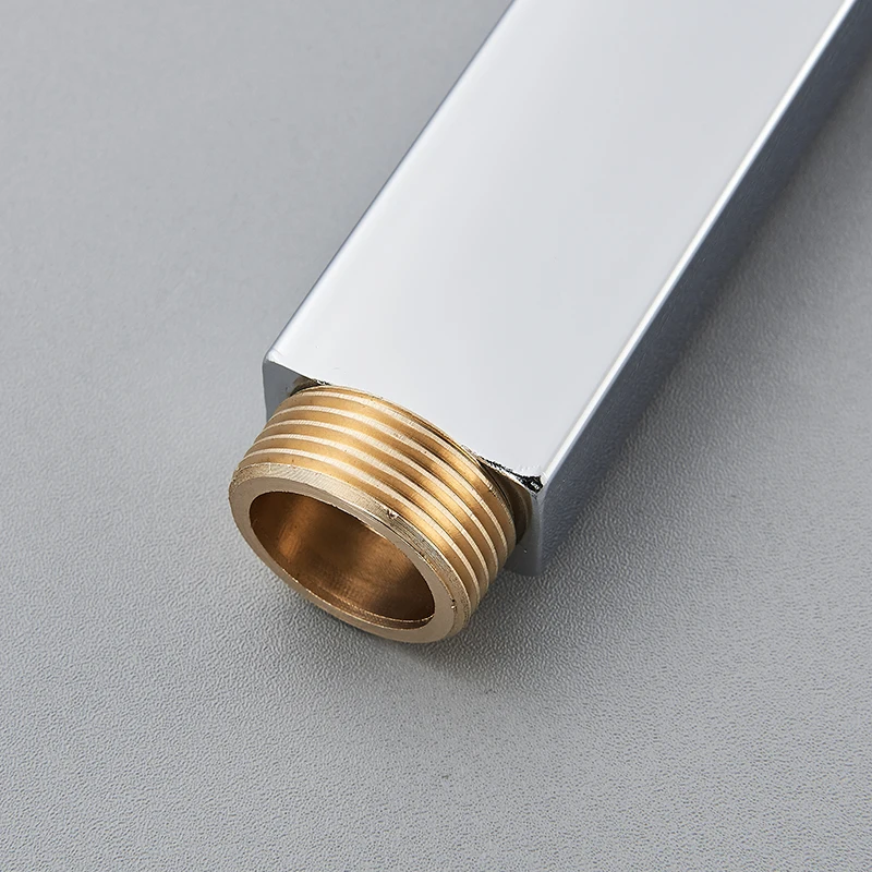 40cm extension shower pipe black chrome shower faucet extension pipe shower accessories shower bar thumbnail 6