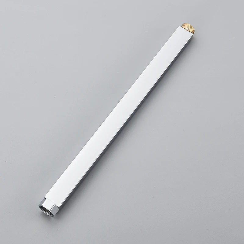 40cm extension shower pipe black chrome shower faucet extension pipe shower accessories shower bar thumbnail 3