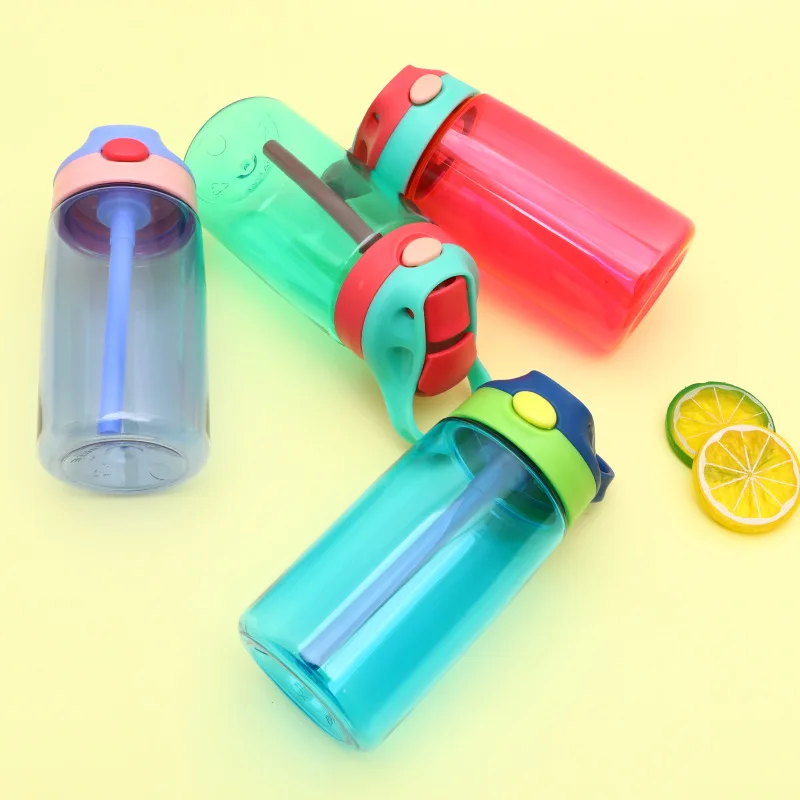 480ML Kids Water Cup Creative Safe Baby Feeding Cups with Straws Leakproof Water Bottles Outdoor Portable Children's Cups thumbnail 6