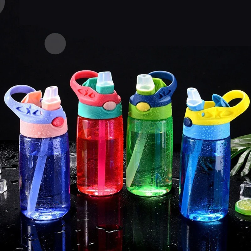 480ML Kids Water Cup Creative Safe Baby Feeding Cups with Straws Leakproof Water Bottles Outdoor Portable Children's Cups thumbnail 5