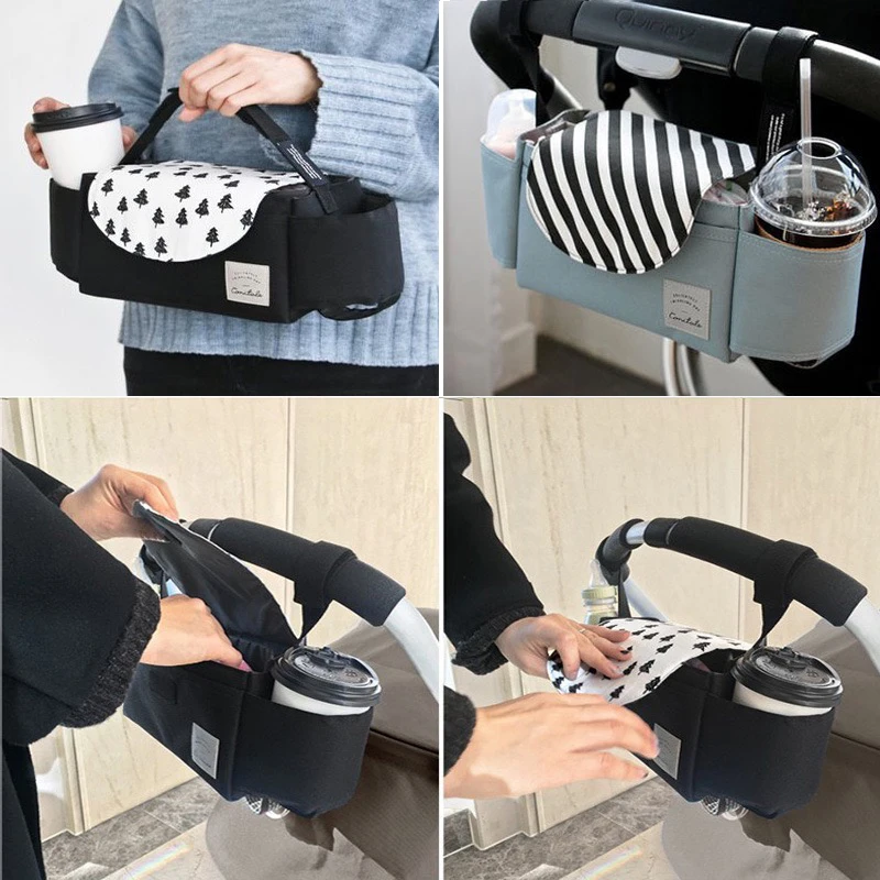 Stroller Bag Pram Organizer Baby Accessories Cup Holder Cover Newborns Trolley Portable Travel Car Bags For Carriages Universal thumbnail 5