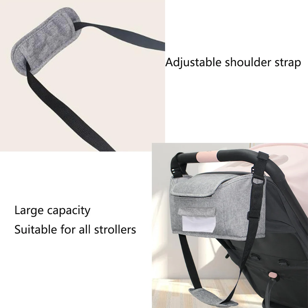 Stroller Bag Pram Organizer Baby Accessories Cup Holder Cover Newborns Trolley Portable Travel Car Bags For Carriages Universal thumbnail 3