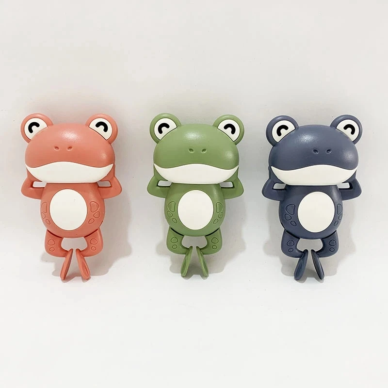 1PCS New Cute Baby Bath Toys For Children New Baby Bath Swimming Bath Toy Cute Frogs Clockwork Bath Toy infantil thumbnail 3