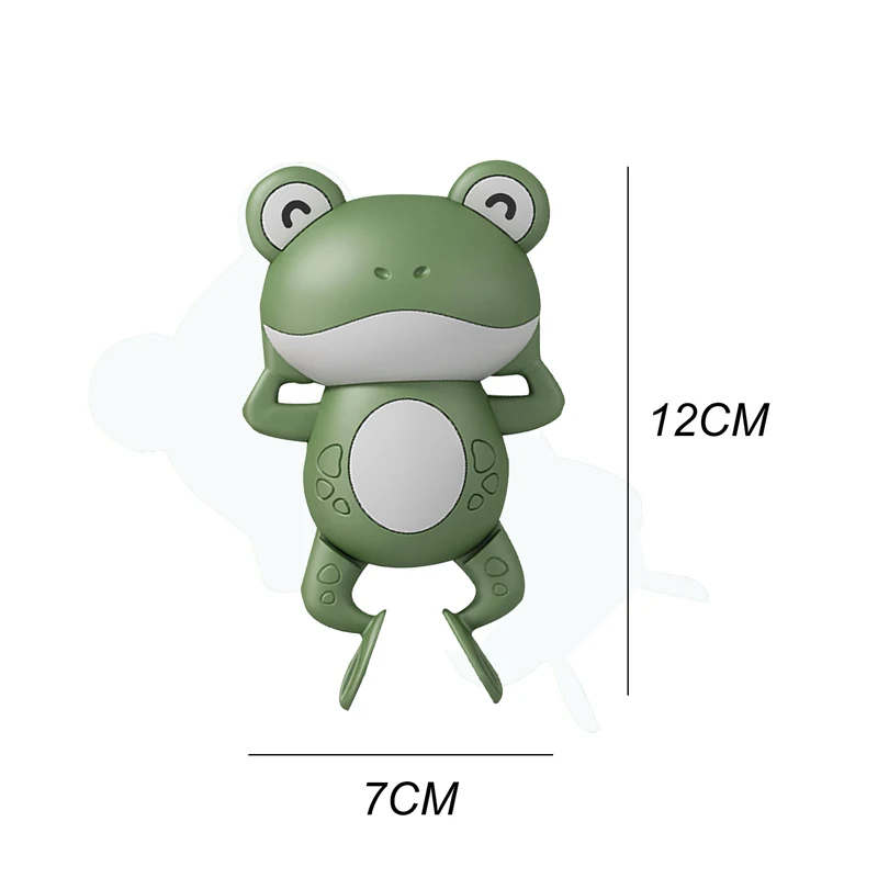 1PCS New Cute Baby Bath Toys For Children New Baby Bath Swimming Bath Toy Cute Frogs Clockwork Bath Toy infantil thumbnail 6
