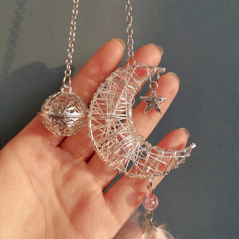 Car Dream Catcher Feather Pendants White Pink Fluffy Feather Soft Hanging Ornament Auto Home Wall Pendant Decoration Gifts New thumbnail 4