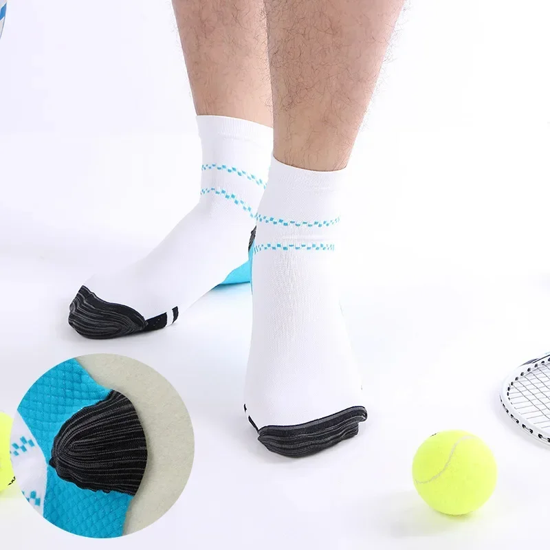 1/3/5 Pairs Men Women Socks Couples Elastic Pressure Compression Socks Outdoor Sports Trail Running Cycling Ankle Socks Boat thumbnail 2
