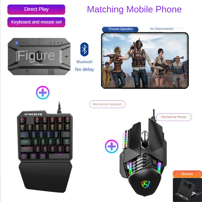 M1 Pro Mobile Phone Game Converter Gaming Keyboard Mouse Controller BT V5.0 Programmable Adapter Support IOS Android System thumbnail 3