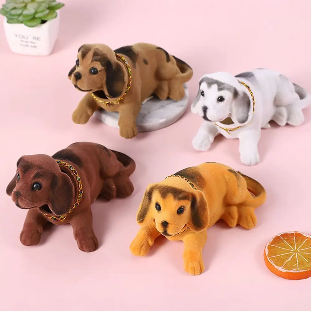 1Pc Car Ornaments Shaking Head Dog Doll Car Dashboard Toys Cute Nodding Puppy Auto Interior Accessories Auto Decor Kids Gift thumbnail 2