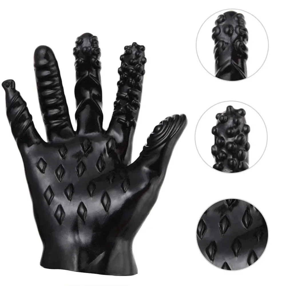 Sex Gloves Masturbation Erotic Finger For Adult Couples Sex Products gloves Sex Shop Toys Gloves purple / pink / black thumbnail 2