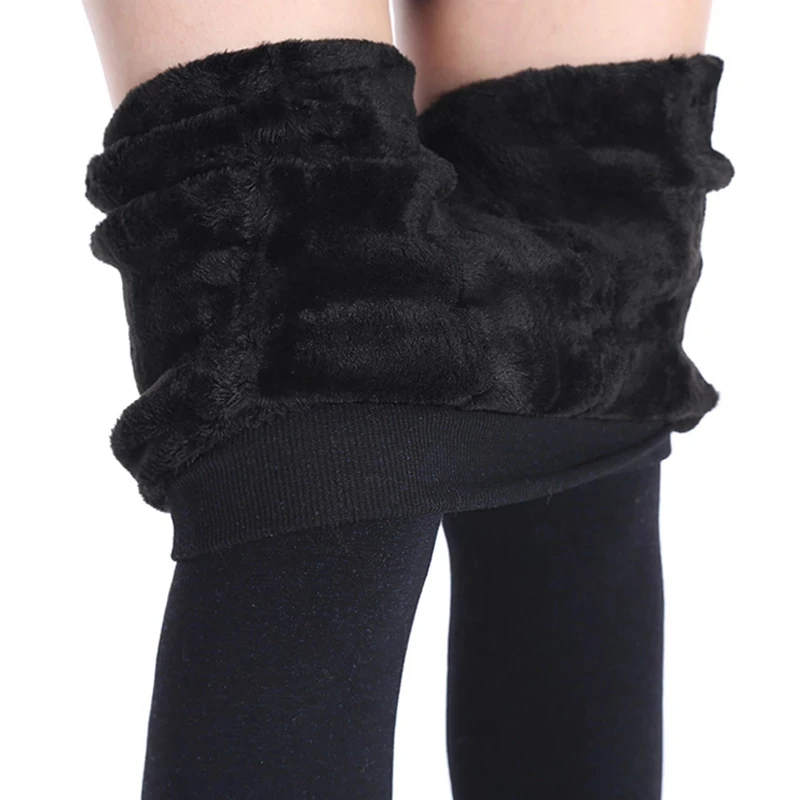 Winter Leggings For Women Warm Leggins Solid Color Velvet Leggins High Waist Leggings Stretchy Leggings dropshipping thumbnail 4