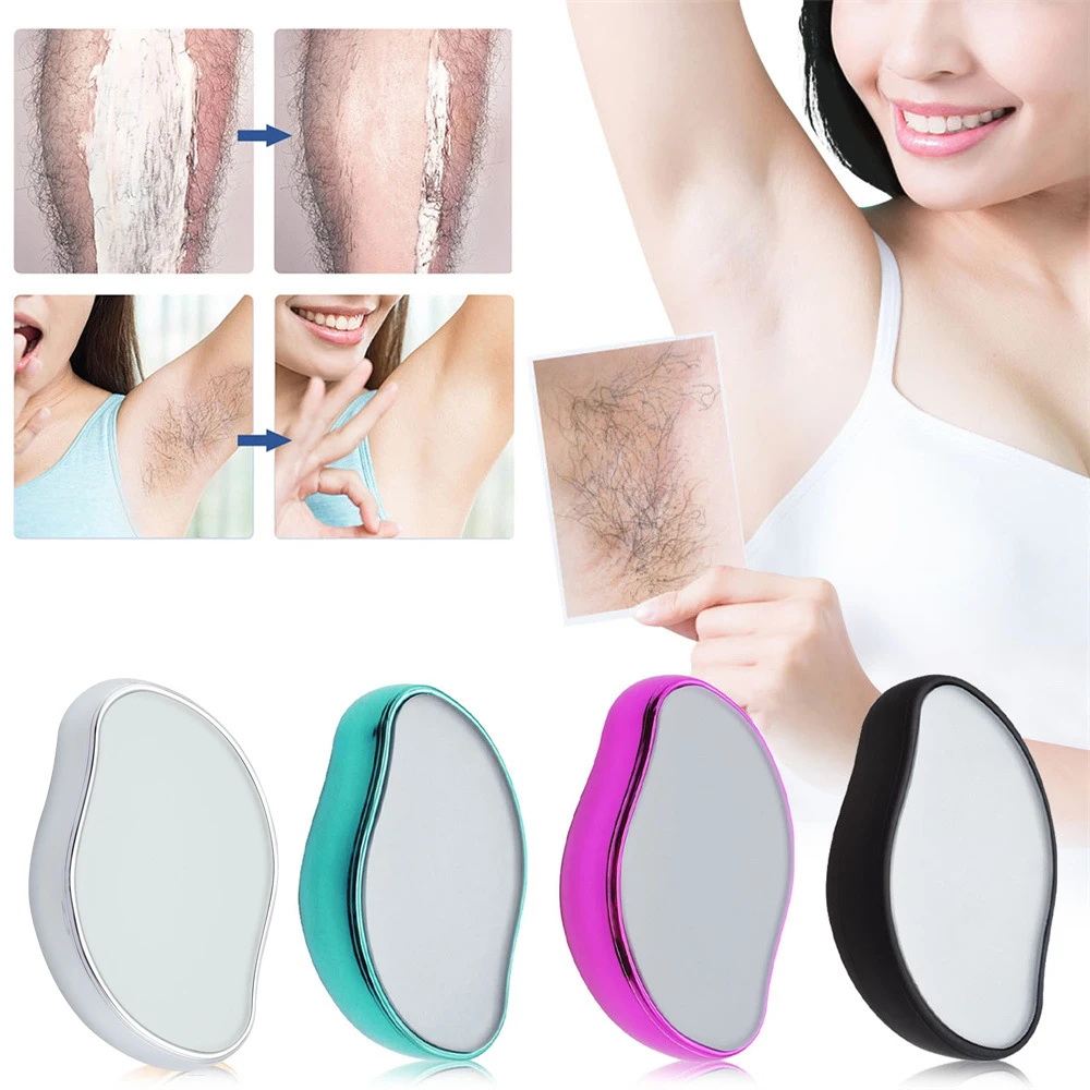 Crystal Physical Hair Removal Eraser Glass Hair Remover Painless Epilator Easy Cleaning Reusable Body Care Depilation Tool thumbnail 2