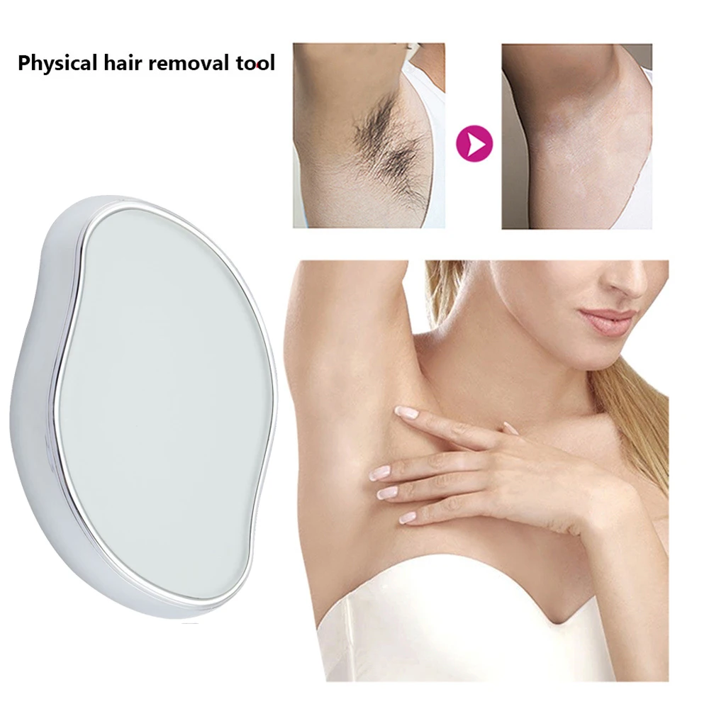 Crystal Physical Hair Removal Eraser Glass Hair Remover Painless Epilator Easy Cleaning Reusable Body Care Depilation Tool thumbnail 3
